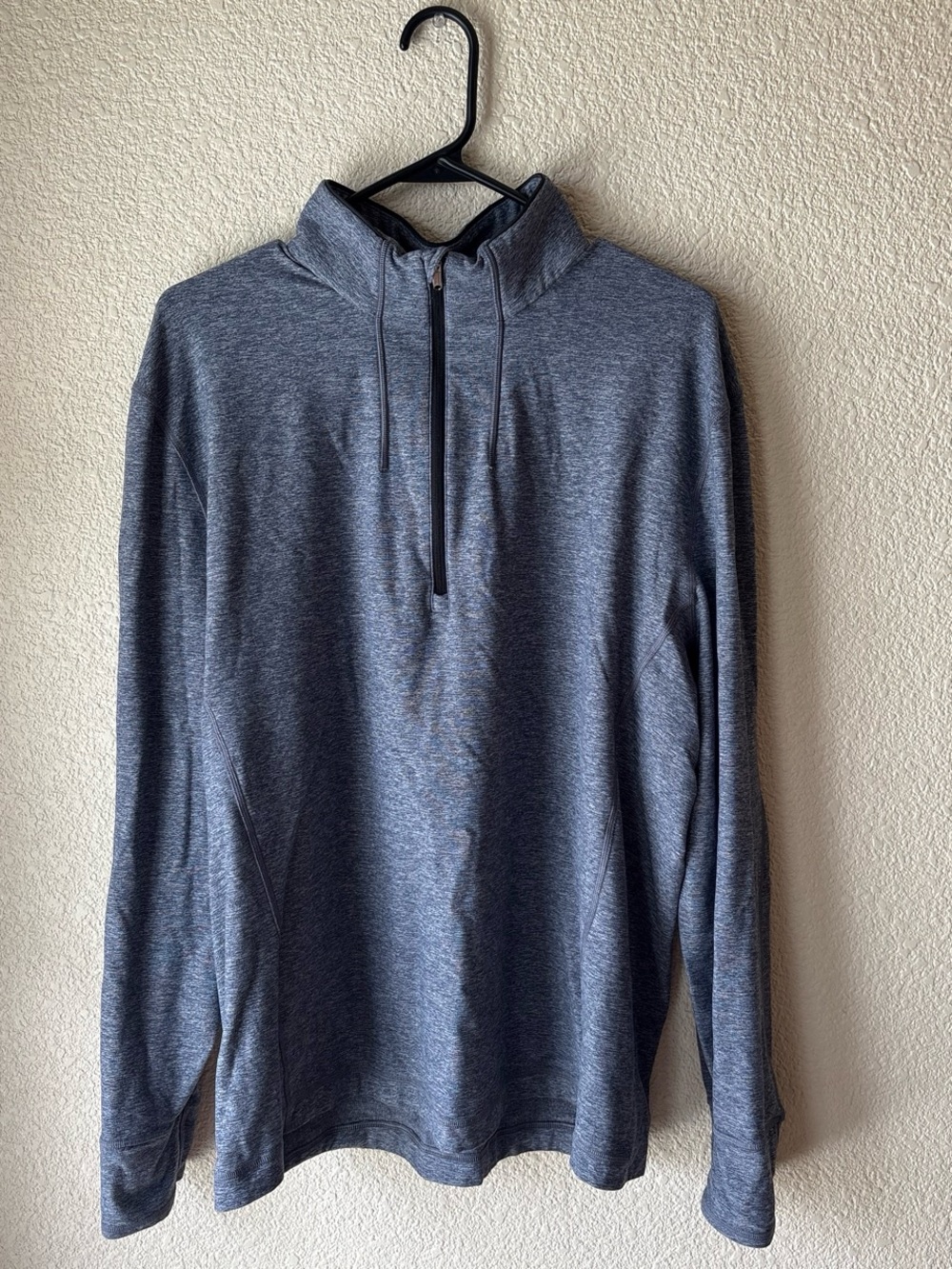 lululemon athletica Men's Heather Gray Half-Zip Pullover